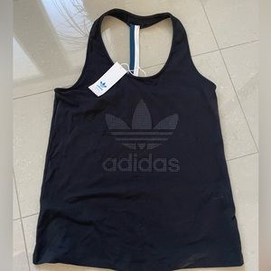 Brand New Adidas Originals Tank Top with Racerback Style ; Black Sleeveless